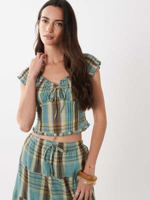 Cotton On greta frill blouse