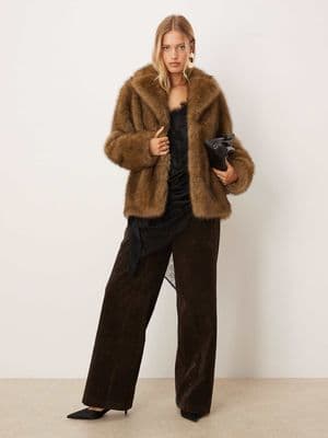 Mango faux fur jacket