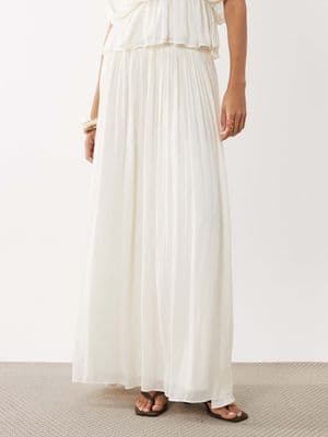 Gina Tricot wide sheer maxi skirt