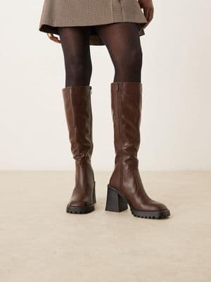RAID Adilah block heel knee boots