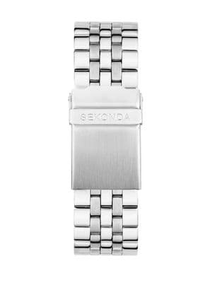 Sekonda Classic Mens 40mm Williams Silver Stainless Steel Bracelet Watch