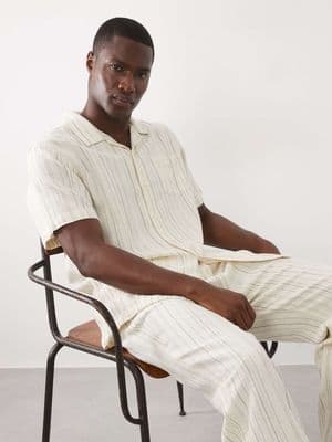 Brave Soul textured short sleeve shirt