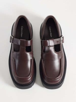 Calvin Klein chunky leather loafers