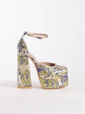 Azalea Wang Zipphora platform heeled shoes