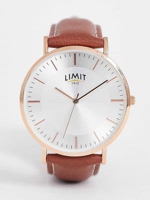 Limit faux leather watch