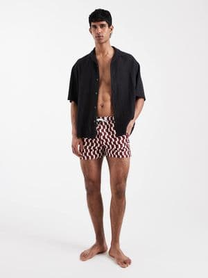 Aray geo print swim shorts