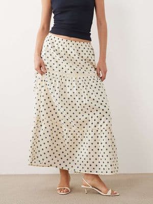 Abercrombie & Fitch tiered maxi skirt