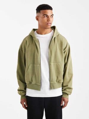 Cotton On cropped zip up hoodie