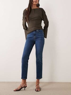 Good American good legs straight leg jeans