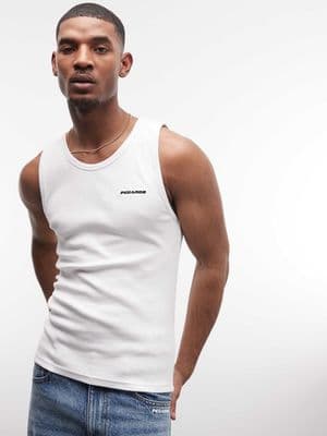 PEGADOR ribbed logo tank top