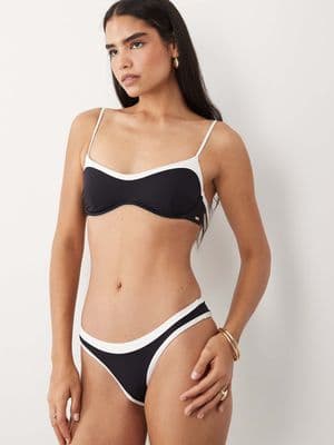 Tala contrast mid rise bikini bottoms