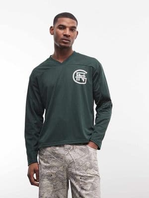 Good For Nothing oversized long sleeve hockey jersey