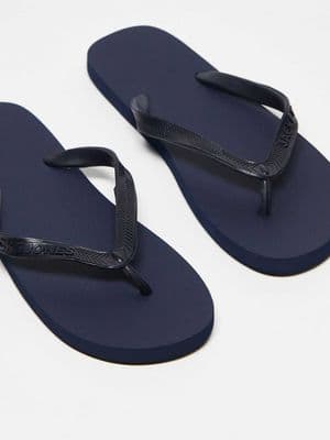 Jack & Jones logo flip flops