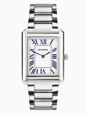 Sekonda clement 28mm rectangular silver watch