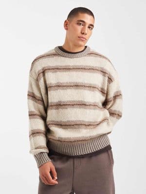 Cotton On box fit fuzzy crew knit