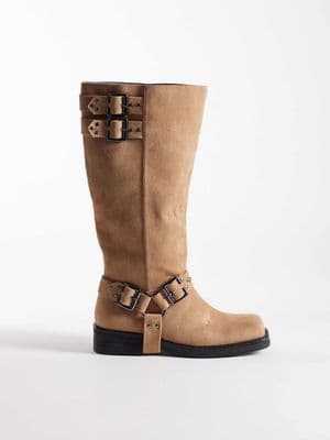 Public Desire Rooftop harness knee boots