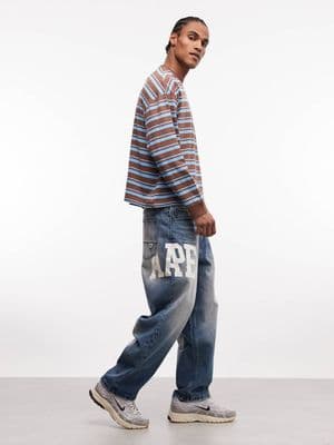 Aape by A Bathing Ape loose fit denim jeans