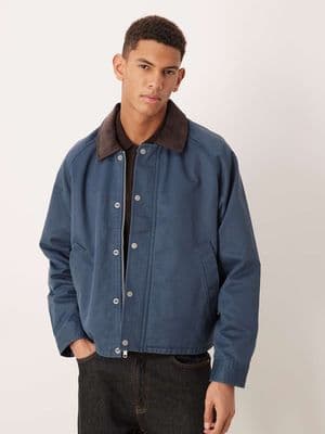 Abercrombie & Fitch cropped waxed barn jacket