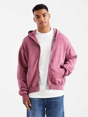 Cotton On cropped zip up hoodie