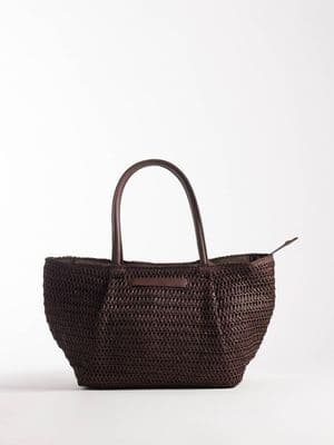 South Beach straw tote bag
