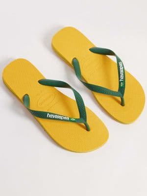 Havaianas unisex Brazil logo flip flops