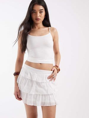 JJXX ruffled mini skirt