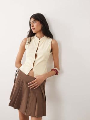 Miss Selfridge button up top