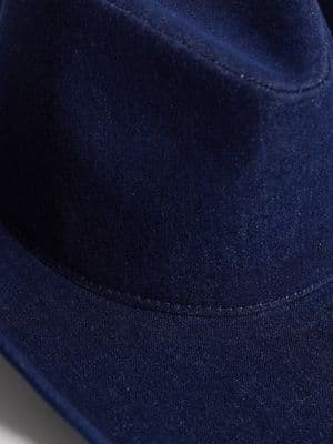 My Accessories dark denim cowboy hat