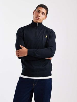 Brave Soul 1/4 zip knit sweater