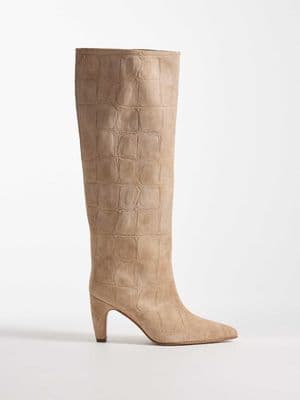 Bronx Low-Jadey kitten heel knee boots