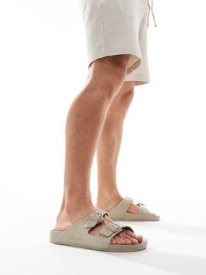 Jack & Jones molded double strap sandals