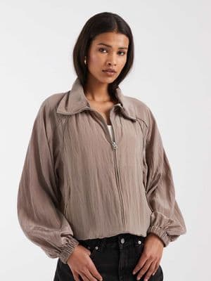 & Other Stories nylon short bomber jacket