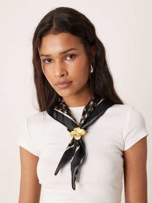 Accessorize abstract motift printed scarf