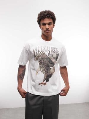 AllSaints x ASOS Exclusive Eagle graphic vintage logo t-shirt