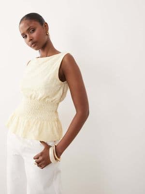 Gina Tricot lace smock top