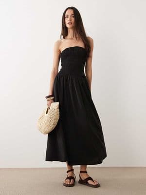 Brave Soul strapless midi dress