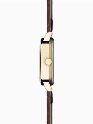 Limit 38mm mens octagonal gold analogue watch