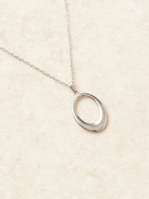 Lost Souls stainless steel cutout large pendant necklace