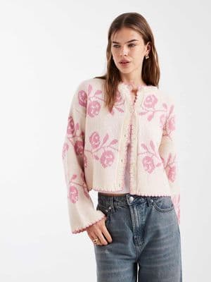 Miss Selfridge blanket stitch cardigan