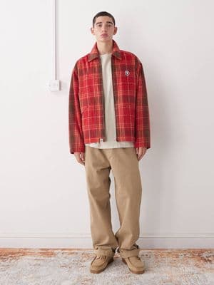 Aape by A Bathing Ape padded flannel shirt jacket