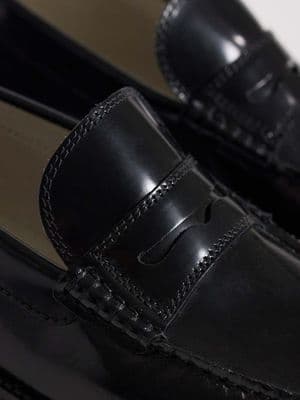 Jack & Jones leather penny loafers