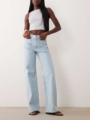 ARKET Lupine high rise wide leg jeans