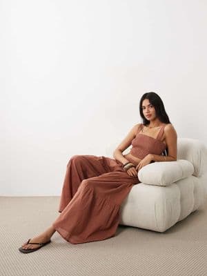 Iisla & Bird semi-sheer floaty wide leg pants