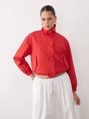 Miss Selfridge scallop detail windbreaker
