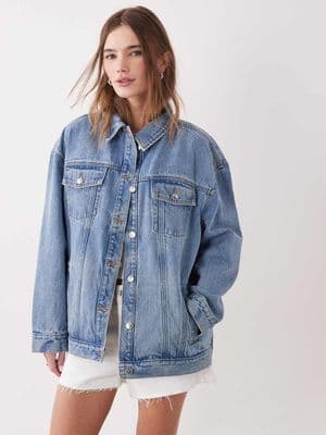 Miss Selfridge oversized denim jacket