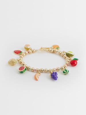 Accessorize fruit salad charm bracelet