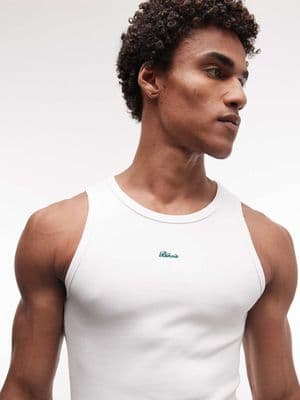 BLKVIS script logo tank