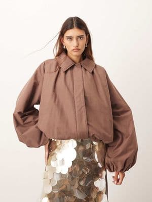 ARRANGE oversized bomber jacket