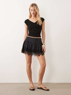 Abercrombie & Fitch boho ruffle rara skirt