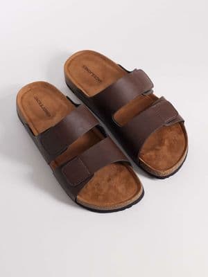 Jack & Jones faux leather strap sandals